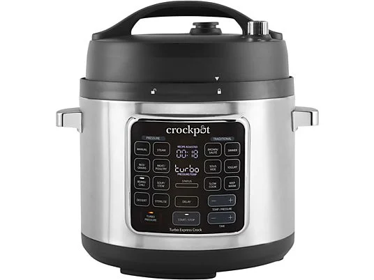 Crock-Pot Turbo Express CSC062X Olla Programable Multicooker 5,6 L Sous Vide Negro/Plata